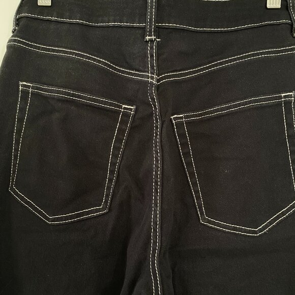 H&M Divided Navy High Rise Wide Leg Jeans Size 6 - Picture 4 of 4